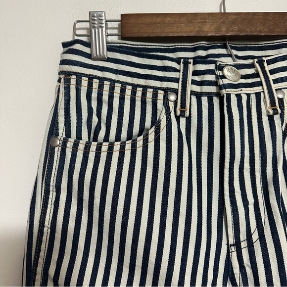 Rag & Bone Indigo Stripe Vintage Straight Jeans - Picture 4 of 10